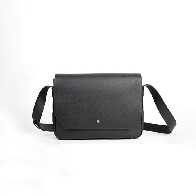 montblanc sartorial leather messenger bag #221578
